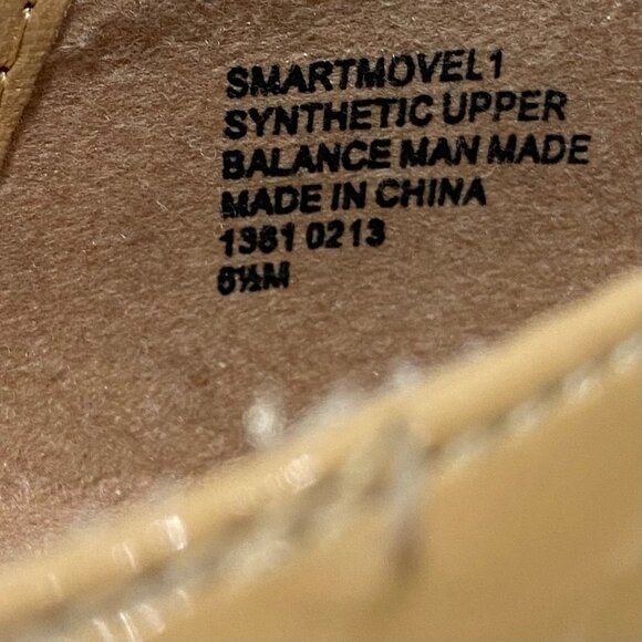 Nine West Beige Patent Ballet Flats Smartmove1 Size 6M Synthetic Upper NWOT - Picture 5 of 5